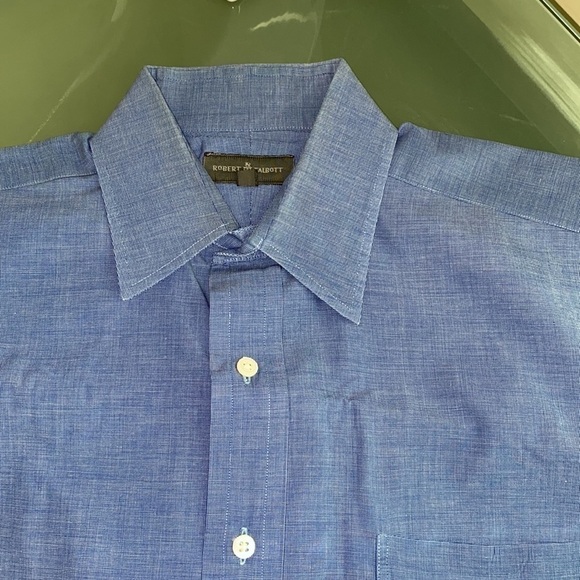 Robert Talbott Shirt Dress Shirt with French Cuffs Size 15.5" MSRP $235 - Picture 2 of 8